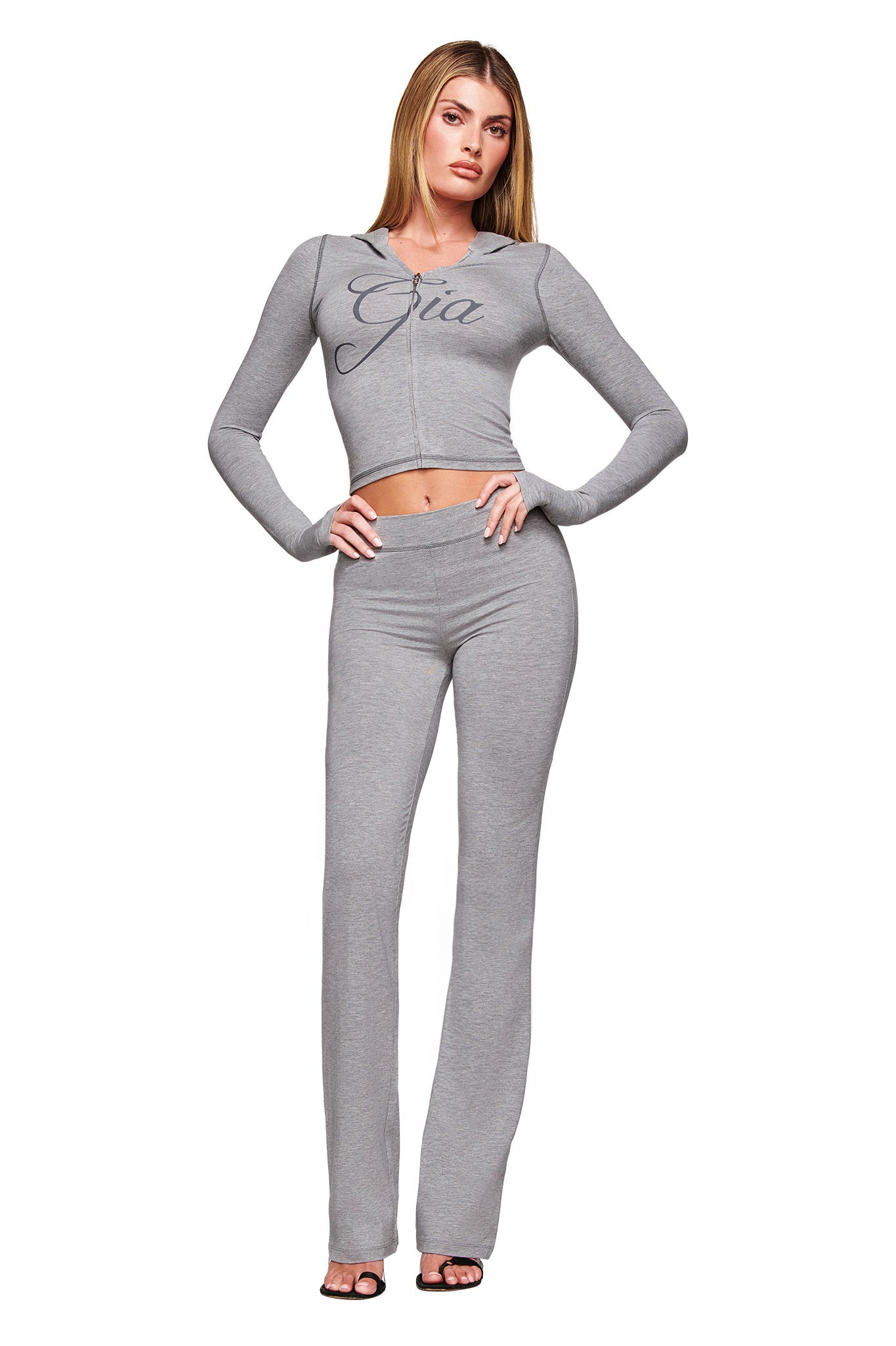 BLARE JERSEY TRACKPANT - GREY : HEATHER GREY