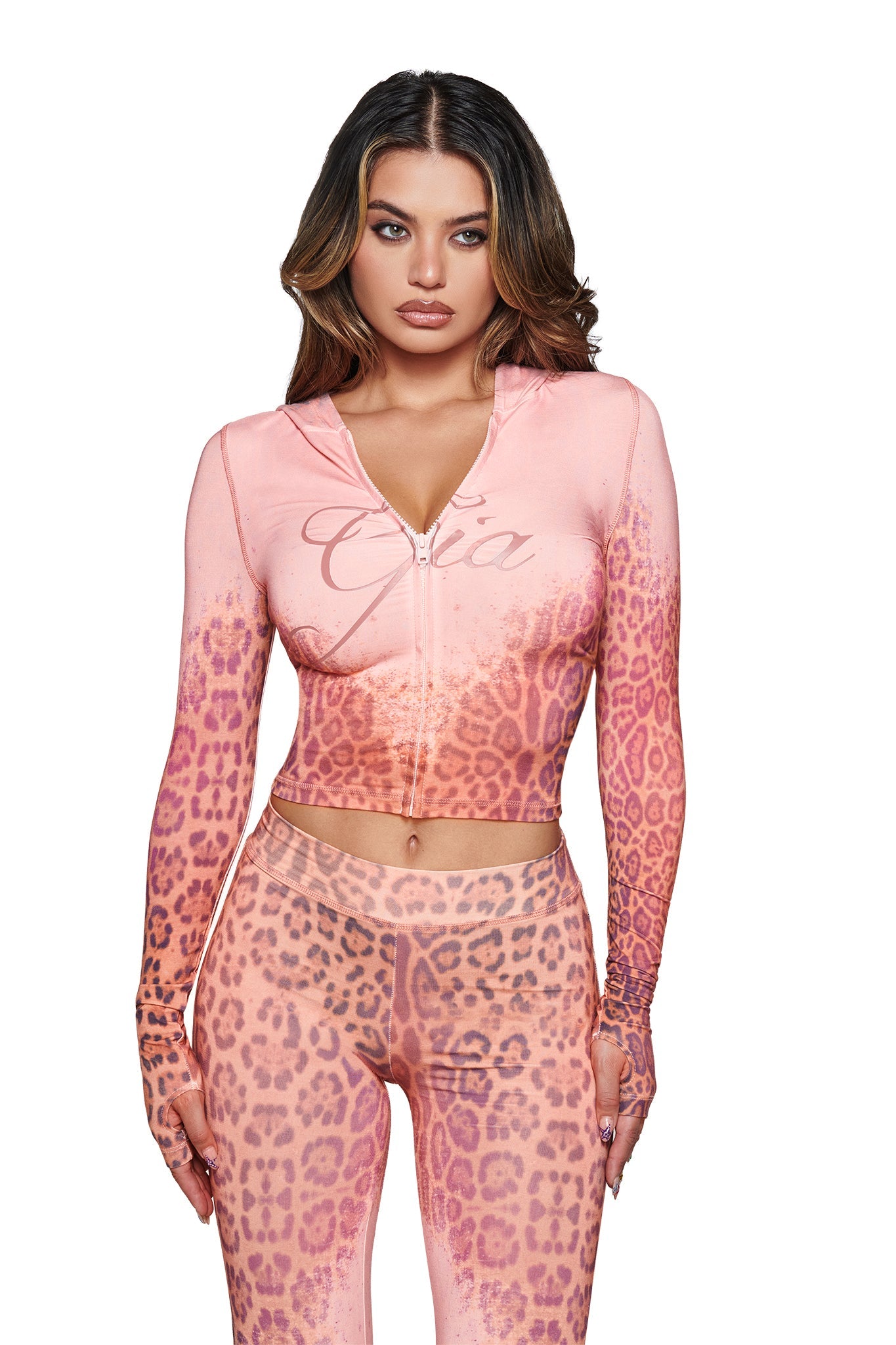 BLARE HOODIE - PINK FADED PANTHERA