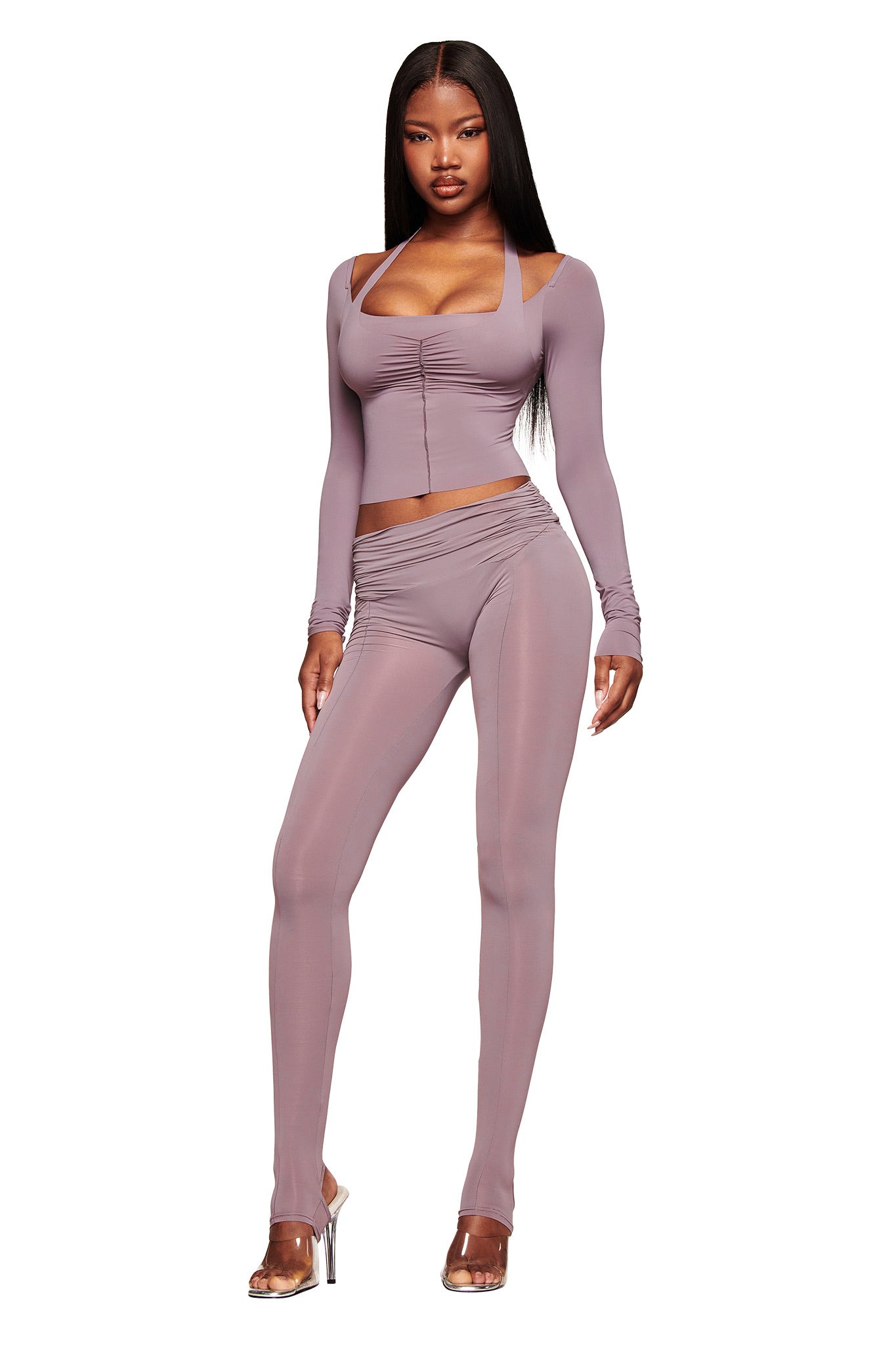 NERINA LEGGING - DUSTY LILAC