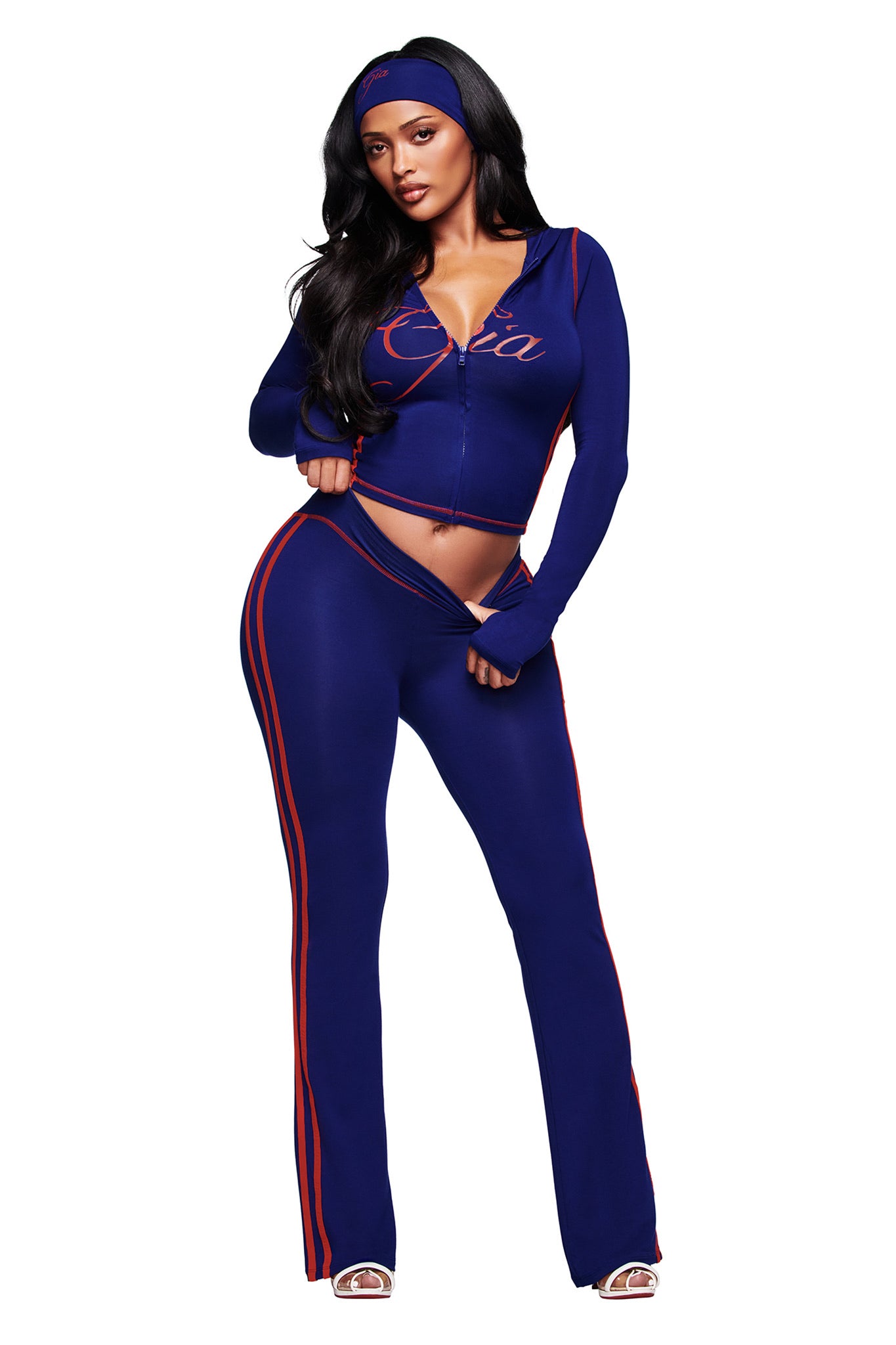 BLARE SPORT HOODIE AND HEADBAND - NAVY