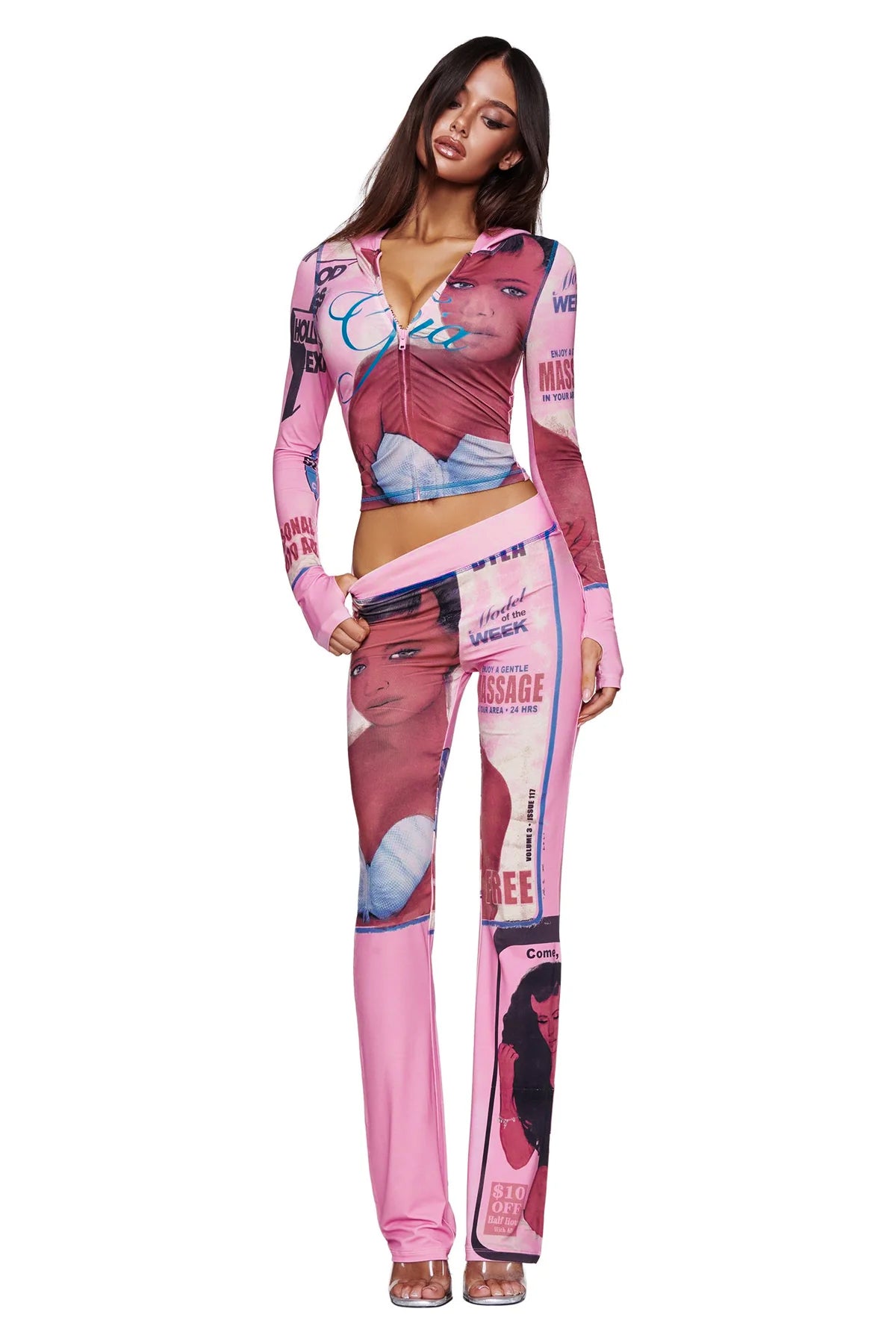 T-REX BLARE HOODIE - PINK