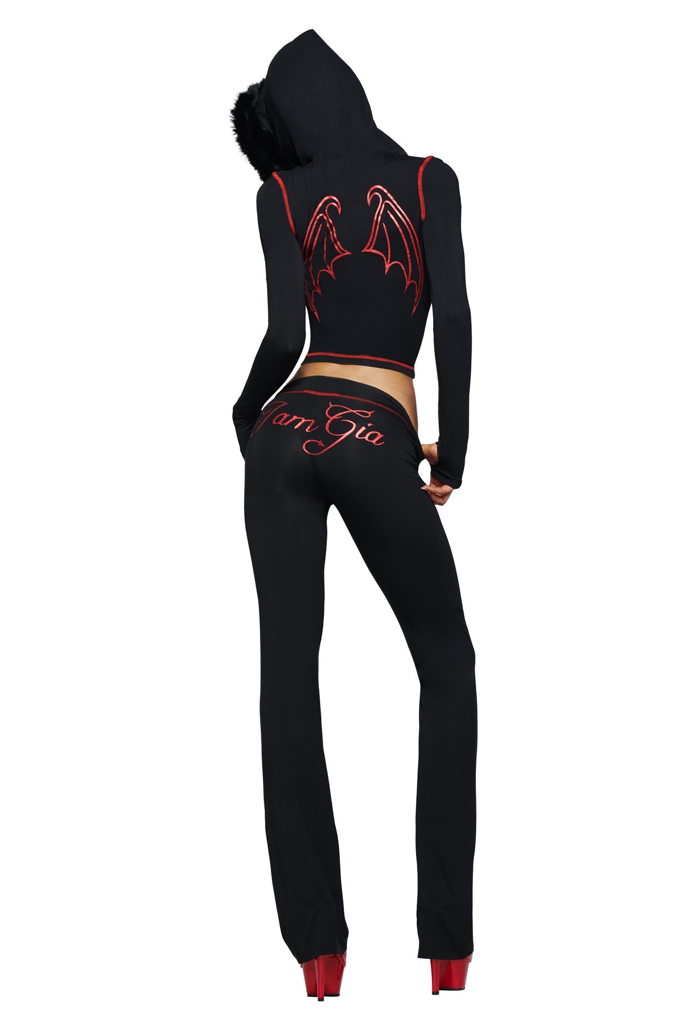 BLARE TRACKPANT - JET BLACK : DEVIL