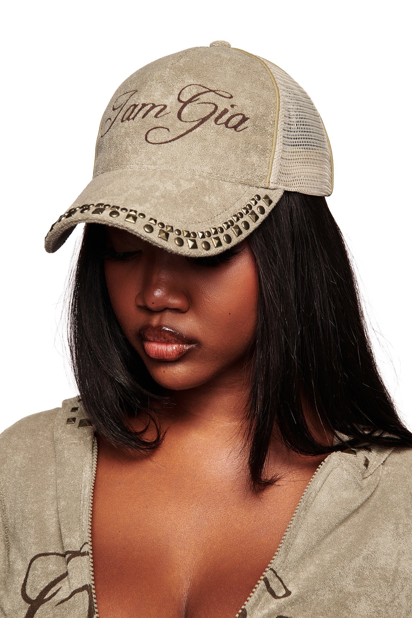 ISSHA TERRY HAT - STONE