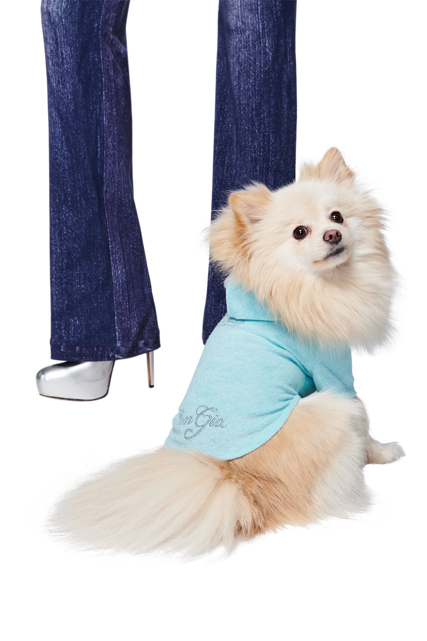 HONEY DOG HOODIE - BABY BLUE