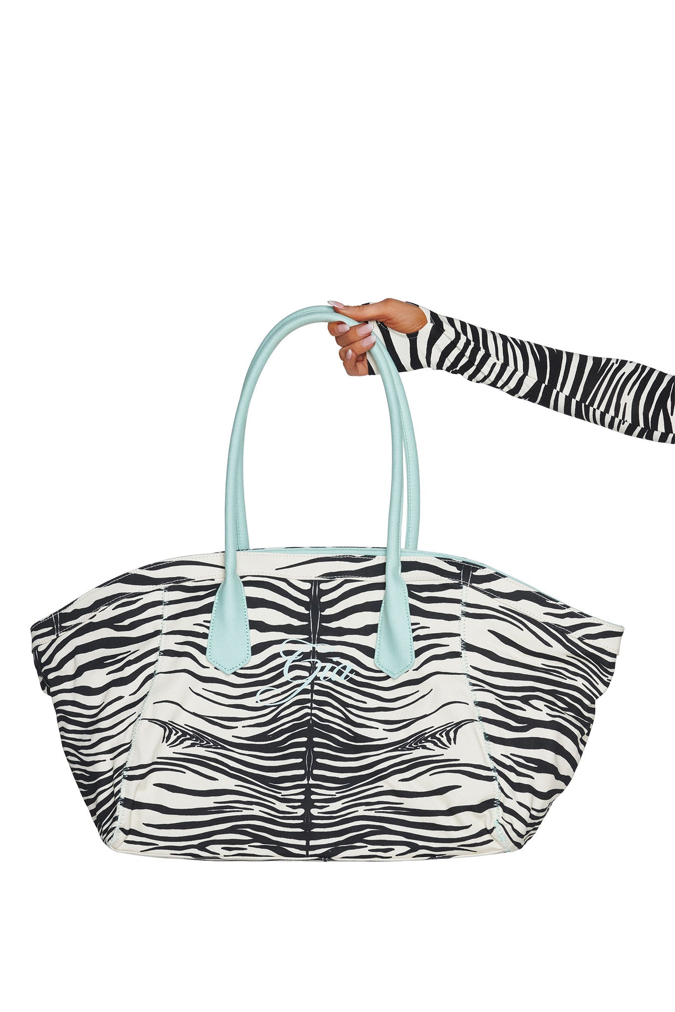 BLARE TOTE BAG - FINE LINE ZEBRA