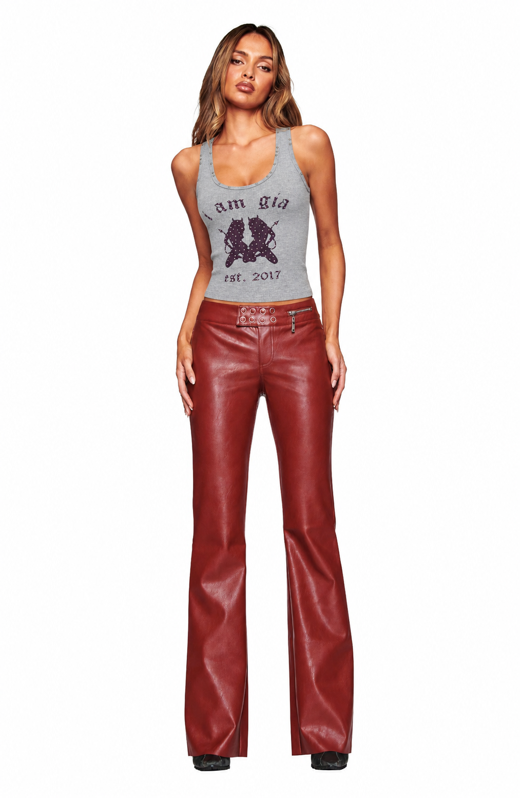 REIKA PANT - DARK RED